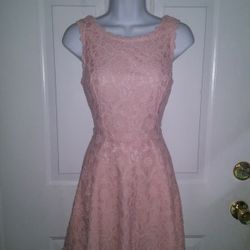 Pink Lace Top Dress Size 7
