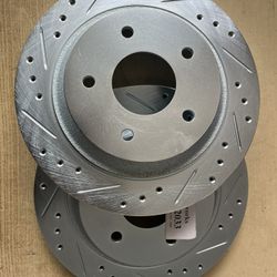 Chevy Camaro 85-86-87-88-89-90-91-92 Rear Drill Slot Rotors Ceramic Brake Pads 