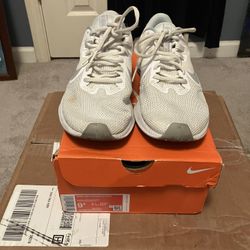 Nike Womens Downshifter 9 AQ7486-100 White Running Shoes Sneakers Size 9.5