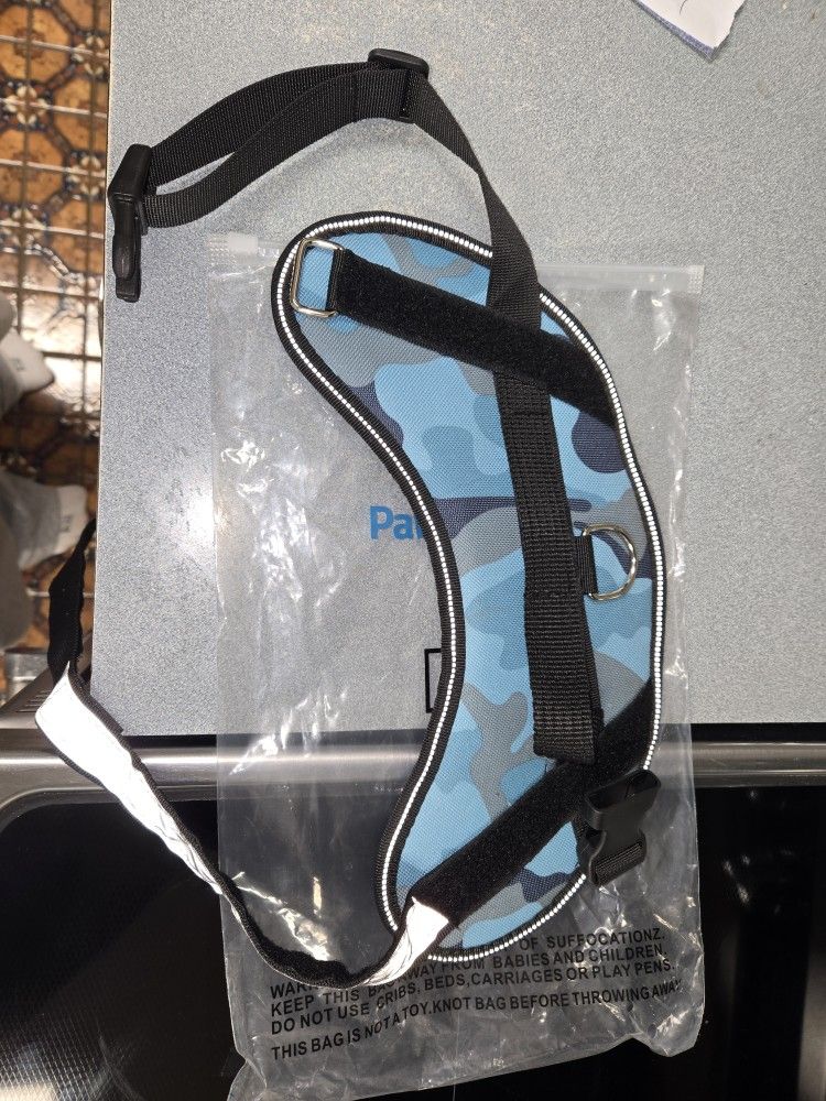 Over the chest and back dog harness