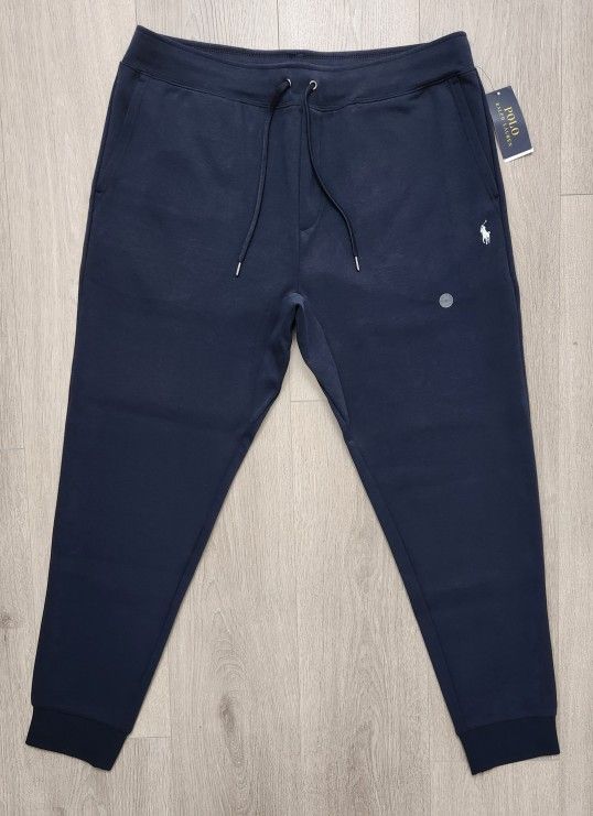 Polo Ralph Lauren Double-Knit Jacquard Joggers Navy Blue Men's Size XL NWT MSRP $125