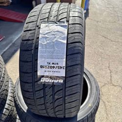 245/40R18 Radar Dimax AS-8 97W New 4 tires Free Mount Balance installed 245-40-18 llantas Finance