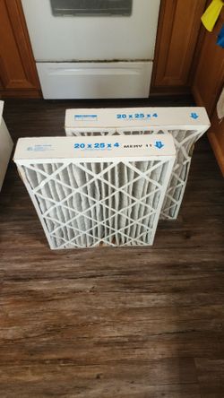 (2) Merv 11 Air Filters 20 x 25 x 4