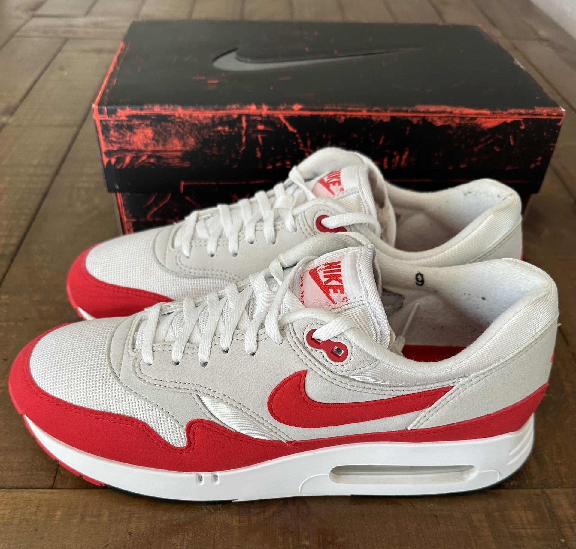 Nike Air Max 1 86 OG Big Bubble Sport Red Mens Size 9
