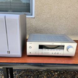 Yamaha Receiver And Matching Subwoofer