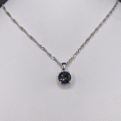925 Mystic Topaz Necklace 