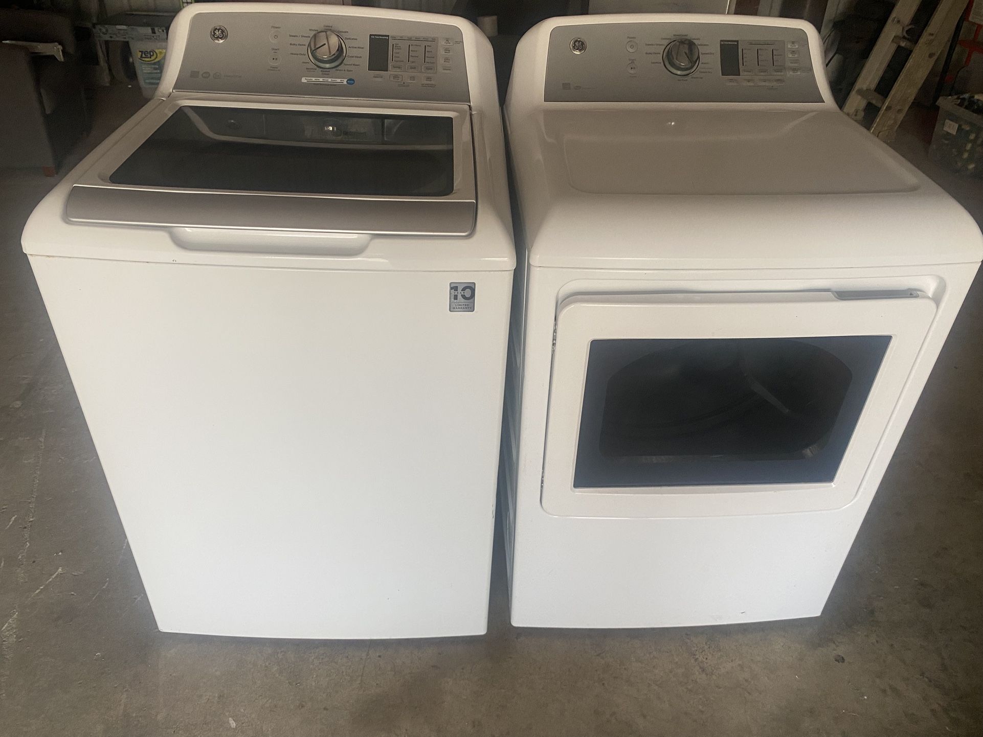 GE Heavy Duty Washer And Dryer Set
