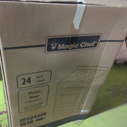 Magic Chef
24 in. 2.2 cu. ft. 4 Burner Element Electric Range with Convection in Stainless Steel