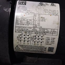 WEG  3/4 HP MOTOR