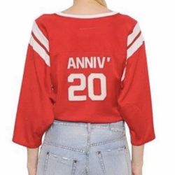 MM6 Maison Margiela Anniv Red And White Jersey S