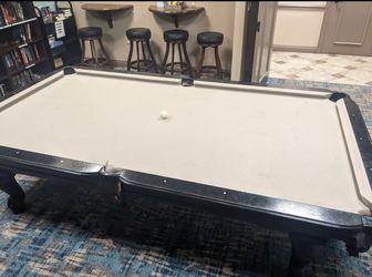 9ft Slate Pool Table 