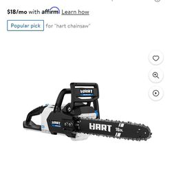 Hart Chainsaw With 3 Batteries