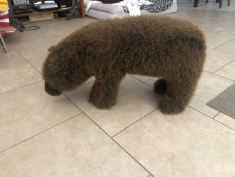 Ditz Foot Rest Plush Type Brown Bear