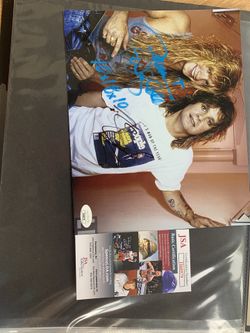 Autograph Zakk Wylde and Ozzy Osbourne Photo Jsa