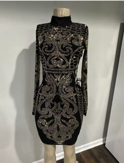 Fashion Nova Rhinestone Dress Size L