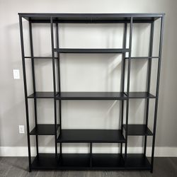 5 Tier Tall Bookshelf - Black, Metal