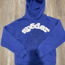 Blue Sp5der Hoodie