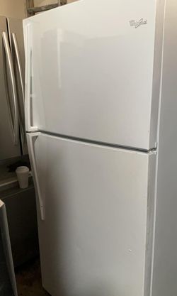 Whirlpool Top Mount White Refrigerator
