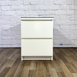 IKEA MALM 2-Drawer Chest w/ Glass Top⚡️