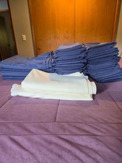 Navy and Ivory Tablecloths