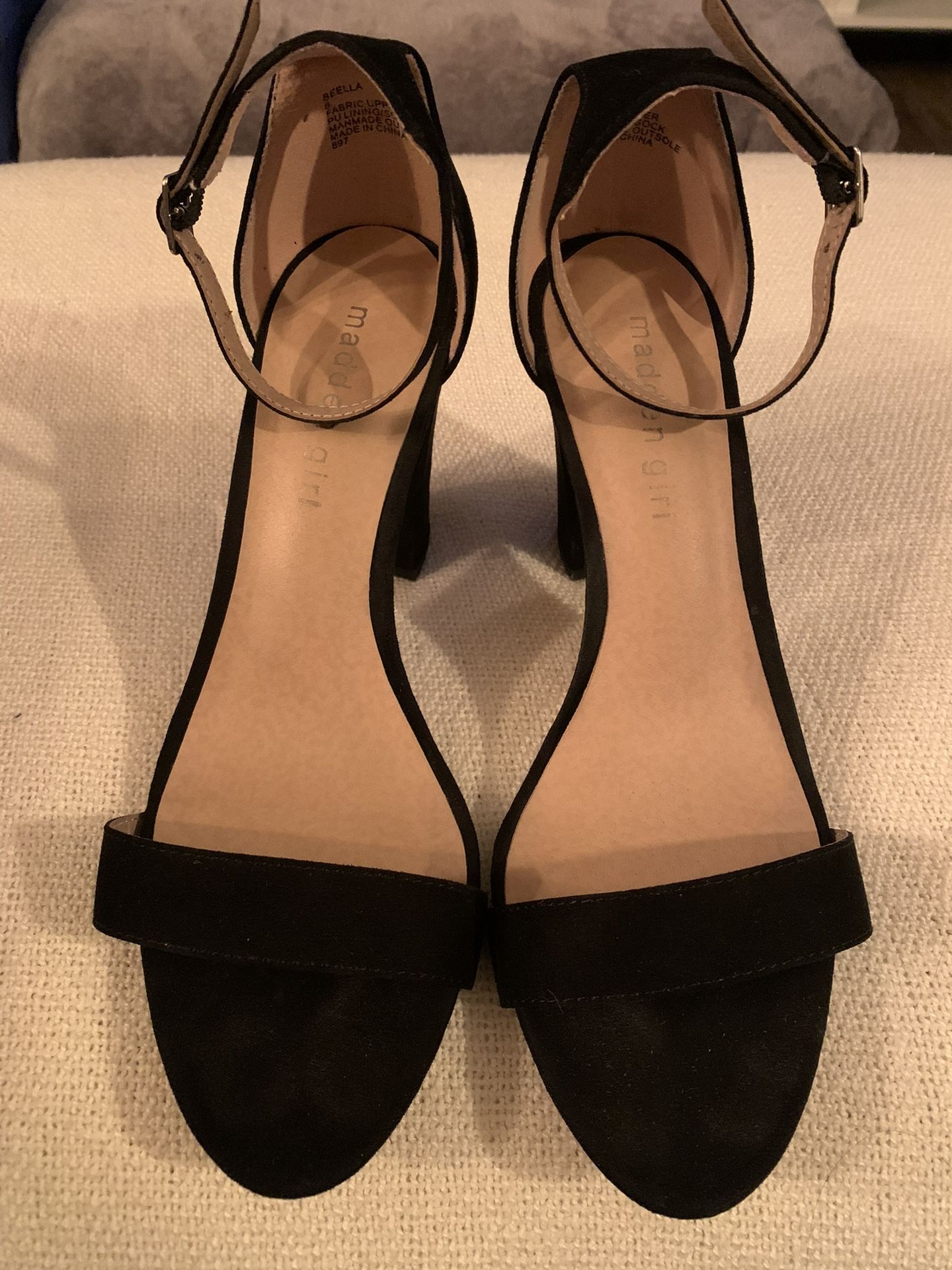 Black Madden Girl heels size 8