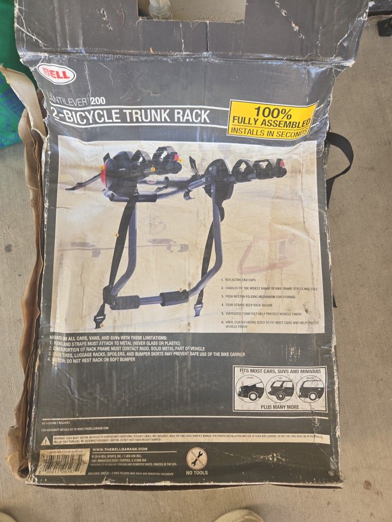 2 Bicycle Trunk Rack