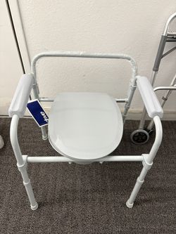 Medical Steel Bedside Commode Chair Toilet