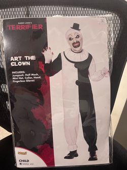 Terrifier Art the Clown Halloween Costume – Child Small (Size 4–6)