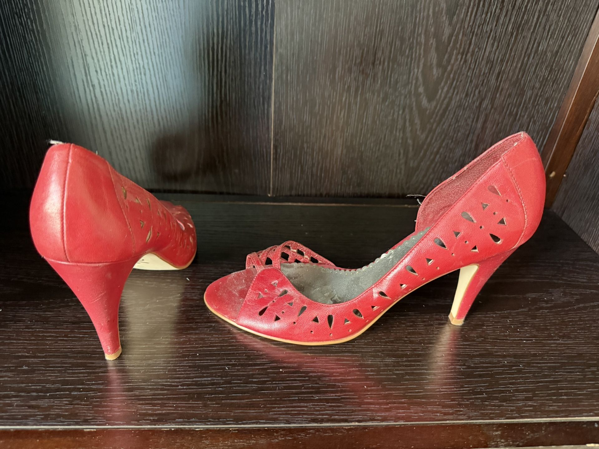 Red BCBG heels
