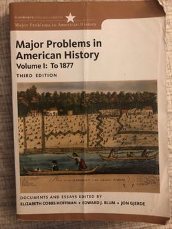 major problems in american history textbook