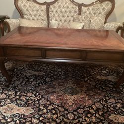 Solid wood coffee table