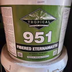 White Roofing Mastic