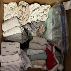 Large Box Of Gently Used/New Baby Items Unisex