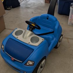 Step2 Whisper Ride II Blue Push Car - Great Condition