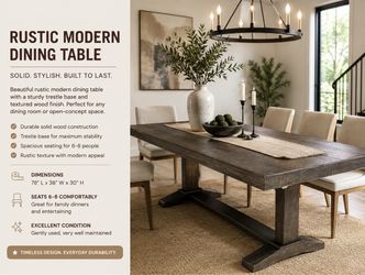 Rustic Modern Dining Table