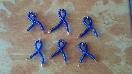 Handmade Colon Cancer Awareness Charms