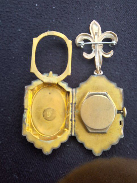 Antique Ornate Floral Gold Filled Watch/pendant 
