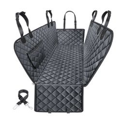 Black Dog Car Seat Cover Protector Hammock Waterproof