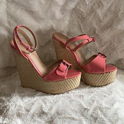 Peach Wedge Pump