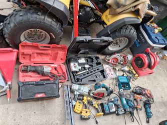 Mixed Power Tool Lot Milwaukee Makita DeWalt