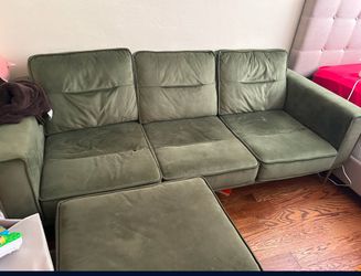 Free couch. Needs TLC