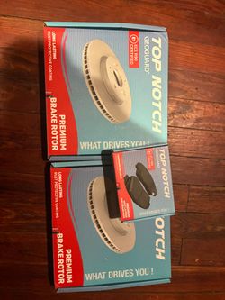 Rear rotors and brake pads for a 2006 Pontiac grand prix