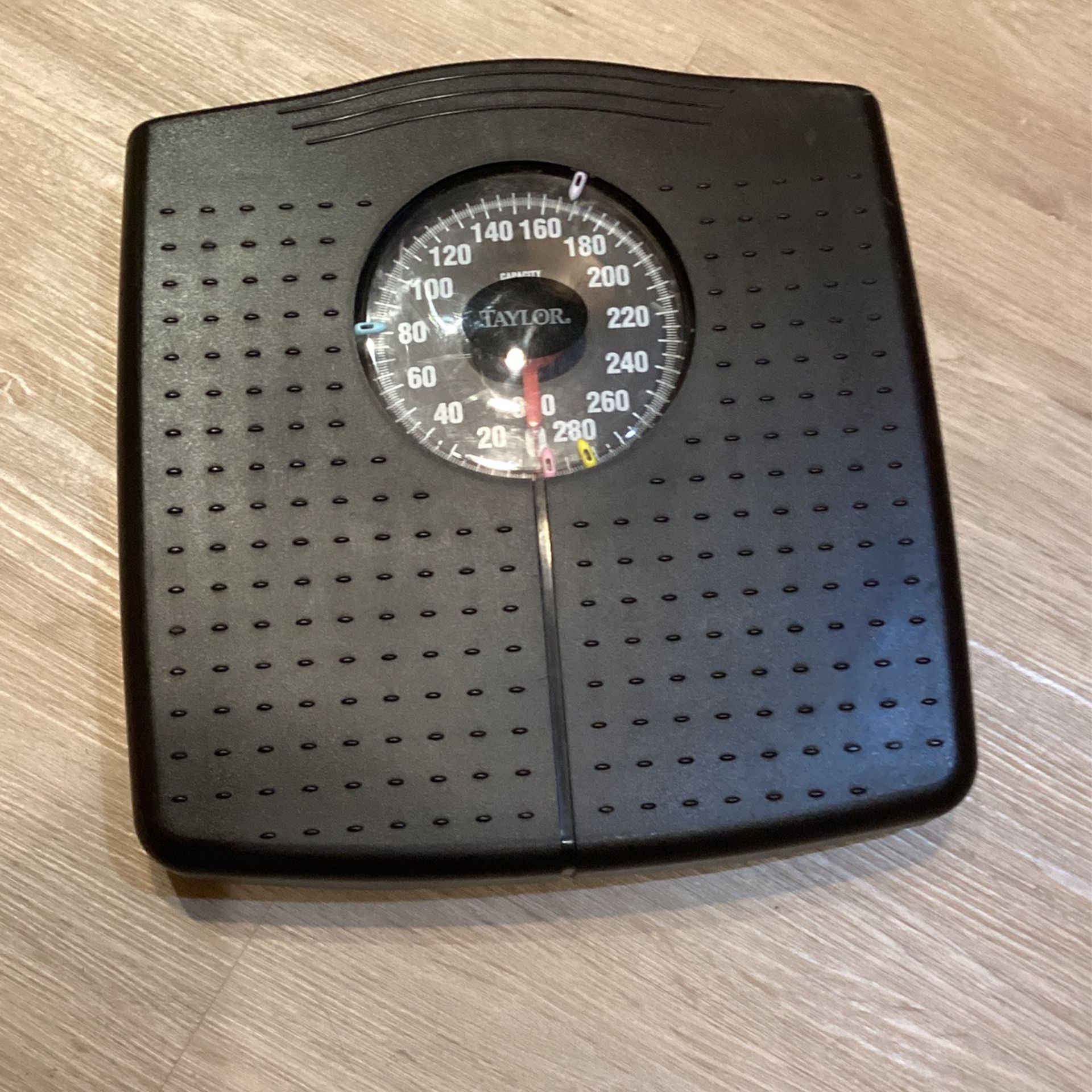 Scale - Taylor Up Scale analog Bathroom Scale. Perfectly Calibrated And Easily Adjusted If Needed At Any Time - Up To 300 Lbs.