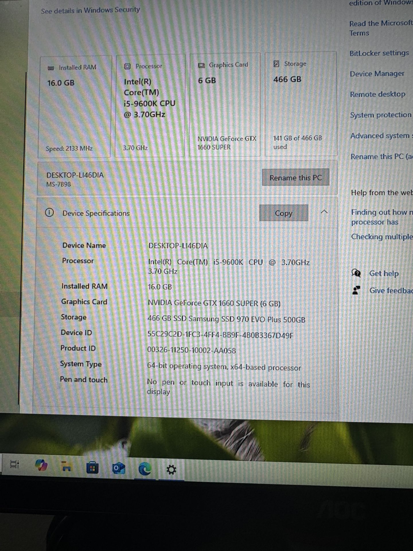 Gaming Pc And Monitor