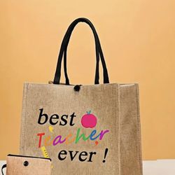 Teacher tote bag 💼 with wallet combo $12