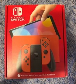 Mario edition Nintendo Switch OLED mod + games