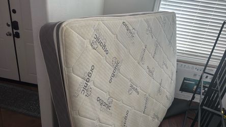 Queen bed mattress/ bed frame