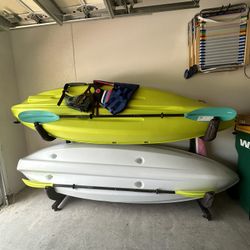 Set Of Kayaks