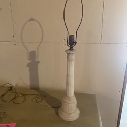 Neoclassical Marble column lamp