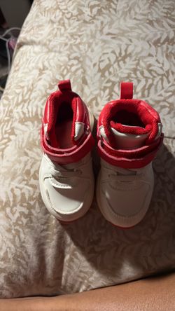 Red and white shoes- toddler